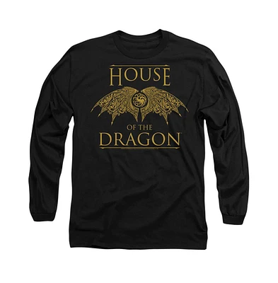 House Of The Dragon Men's Wings Long Sleeve Adult Tee / T-Shirt