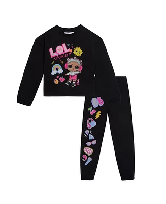 L.o.l. Surprise! Girls Fleece Sweatshirt and Jogger Pants Outfit Set