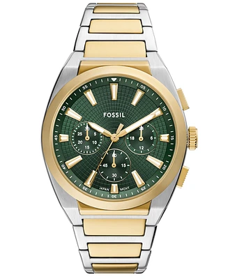 Fossil Men's Everett Chronograph Two-Tone Stainless-Steel Watch, 44mm