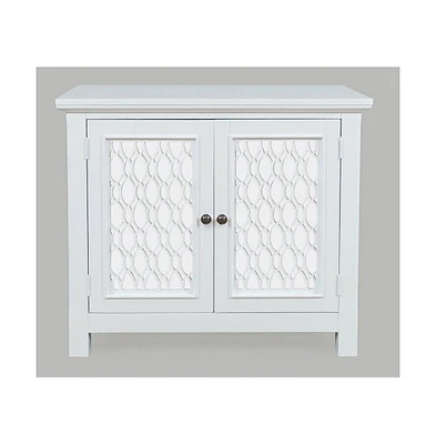 Jofran Isabella 38" Luxury Mirrored Accent Storage Cabinet