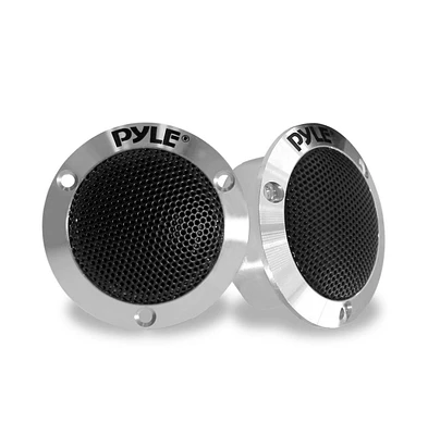 Pyle Titanium Dome Tweeter, 1.0'' Voice Coil, 80W Max, 4-Ohm, Aluminum Housing