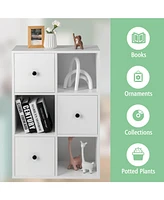 Gouun 3-Tier Bookcase with Anti-toppling Device for Living Room