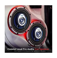 Pyle Two-Way Speaker System, 3.5'' Coaxial, 120W Max, Blue Cone