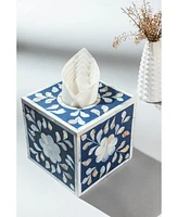 Gauri Kohli Jodhpur Mother of Pearl Tissue Box Cover, Small