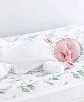 Crane Baby Parker Quilted Change Pad Cover - Leaf