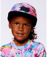 Deux par Girl Printed Cap Butterflies On Multicolored And Black Background