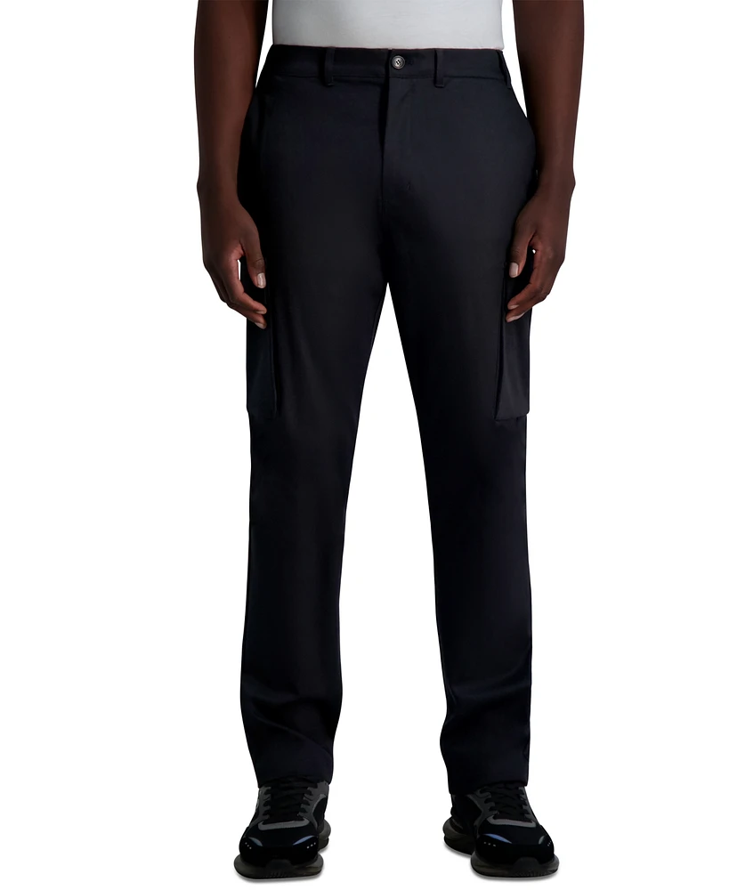 Karl Lagerfeld Paris Men's Straight-Fit Twill Cargo Pants