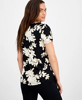 Jm Collection Petite Short-Sleeve Tee