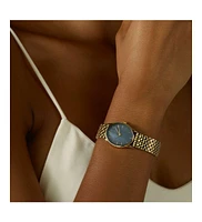 Rosefield Oval Women's Gold Tone Stainless Steel Bracelet Watch 29mm