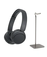 Sony Wh-CH520 Compact Wireless Bluetooth On-Ear Headphones (Black) with Stand