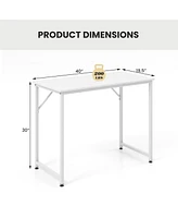 Gouun L Shaped Computer Desk and Writing Workstation for Home and Office