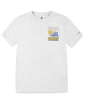 Converse Big Boys Retro Front Back Sneaker T-shirt