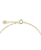 Cubic Zirconia Solitaire Bezel Mirror Link Chain Bracelet (1 ct. t.w.) Sterling Silver