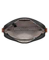 Onyx Leather Cross Body Bag