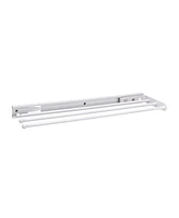 Rev-a-Shelf Pullout Dish Towel Bar Under Kitchen Cabinet 3 Prong, White, 563-47