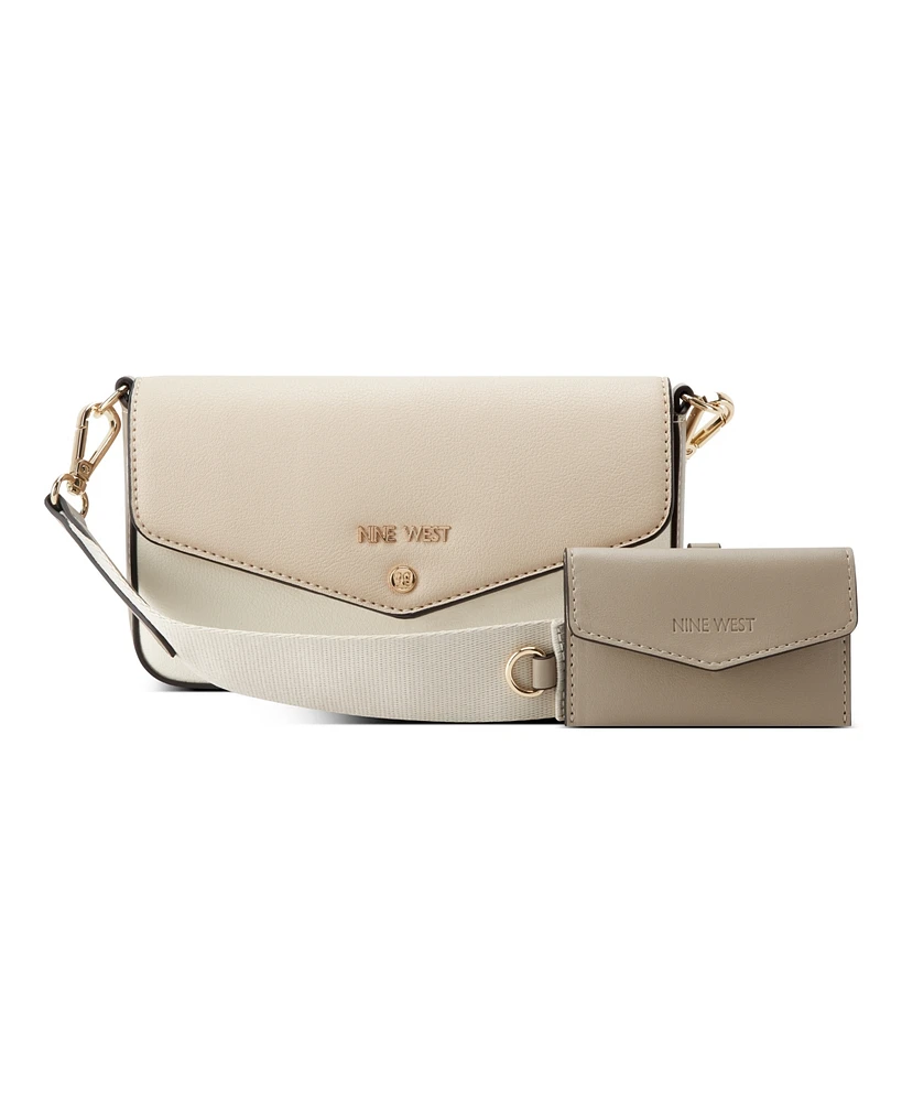 Nine West Peaches Crossbody Flap with Card Case