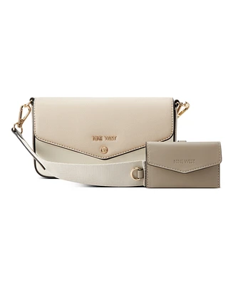 Nine West Peaches Crossbody Flap with Card Case