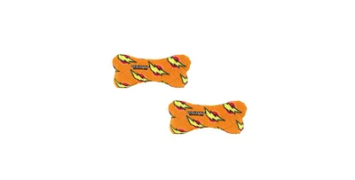 Mighty Medium Bone Orange, 2 Pack Dog Toy