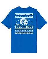 Pabst Blue Ribbon Men's Cool Logo Royal Short Sleeve Tee