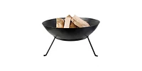 Slickblue Cast Iron 23-inch Outdoor Fire Pit Bowl with Stand