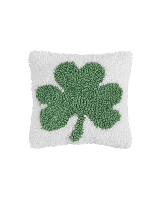 C&F Home 8" x 8" St. Patrick's Day Shamrock Small/Petite Woven Cotton Accent Throw Pillow