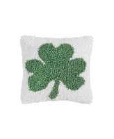 C&F Home 8" x 8" St. Patrick's Day Shamrock Small/Petite Woven Cotton Accent Throw Pillow