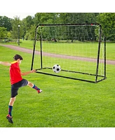 Kuyotq 2-in-1 Kids Soccer Rebounder and Soccer Goal with Adjustable Height