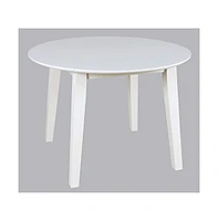 Jofran Simplicity Solid Wood Classic Round Drop-leaf Table