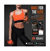 Squatz Adjustable Weight Dumbbells with Non-Slip Grip for Versatile Workouts