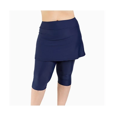 Calypsa Plus Skirted Swim Capris