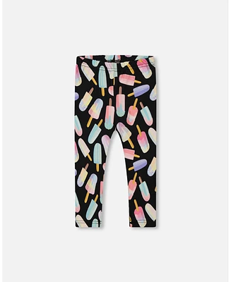 Deux par Big Girls Printed Capri Leggings Ice Lollipops