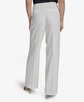 Halston Women's Straight-Leg Mid-Rise Ankle Pants