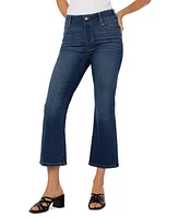 Liverpool Los Angeles Petite Gia Cropped Flare Jeans