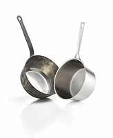 Cristel 1826 3-Piece Stainless Steel Saucepan Set with Glass Lids