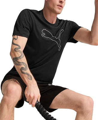 Puma Men's Performance Cat Logo Graphic Training T-Shirt