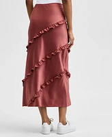 And Now This Women's Midi Ruffled Slip Skirt, Exclusively at Macy's