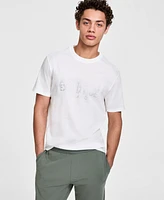 A|X Armani Exchange Men's Stud Text Logo T-Shirt