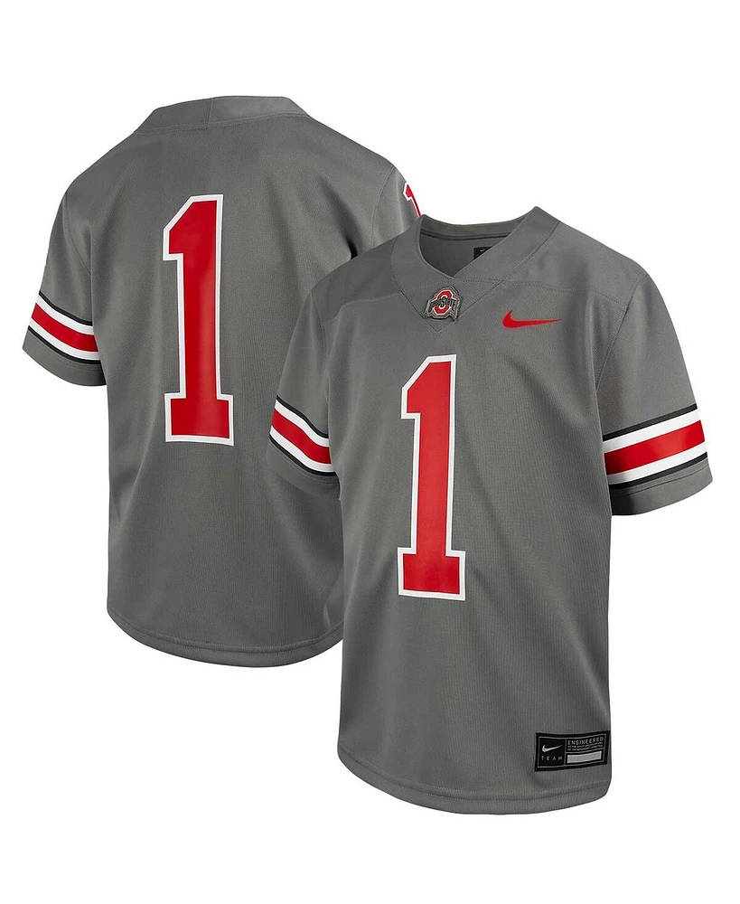 Nike Toddler 1 Steel Ohio State Buckeyes Alternate Untouchable Replica Football Jersey