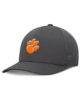 Top of the World Men's Charcoal Clemson Tigers Reflex Logo Flex Hat