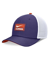 Nike Men's Purple/White Clemson Tigers 2024 On Field Swoosh Trucker Adjustable Hat