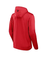 Fanatics Men's Red Chicago Bulls Baller Defender Performance Full-Zip Hoodie