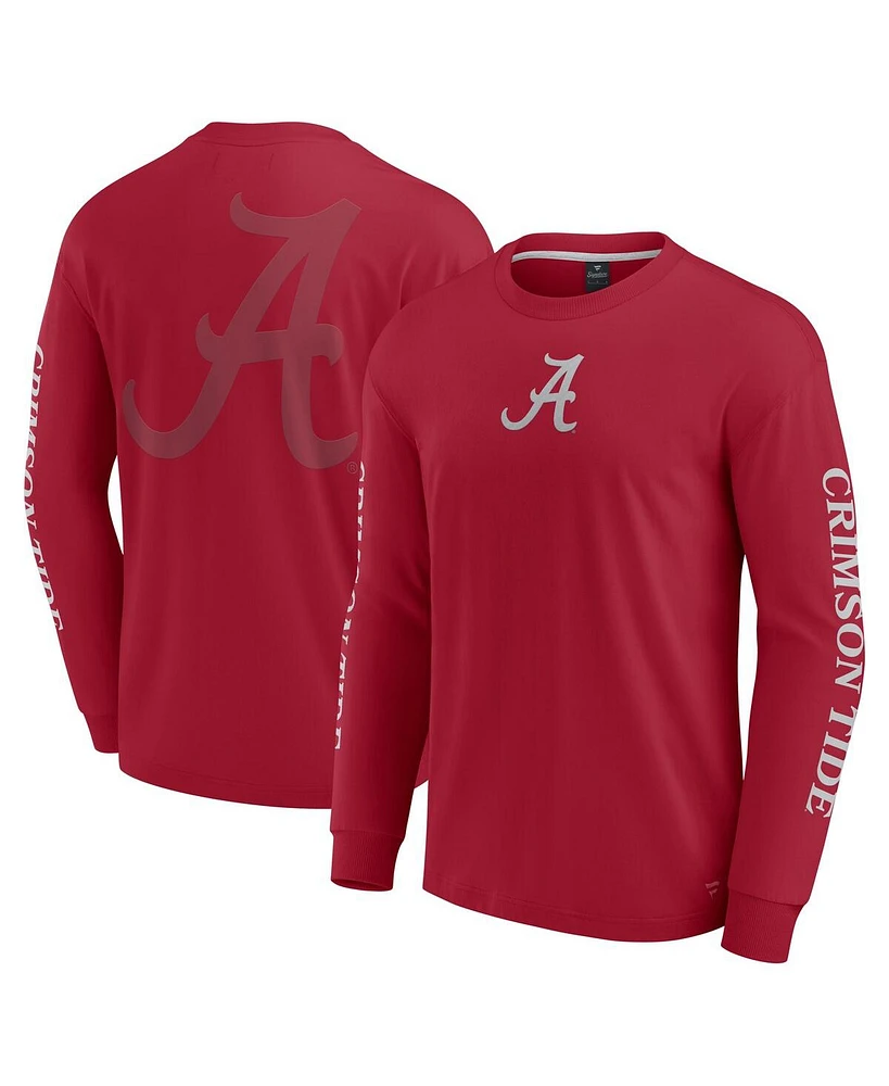 Fanatics Men's Crimson Alabama Tide Strive Long Sleeve T-Shirt