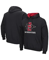 Colosseum Men's Black San Diego State Aztecs Arch Logo 3.0 Pullover Hoodie