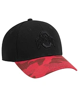 Colosseum Men's Black/Scarlet Ohio State Buckeyes On Our Honor Adjustable Hat