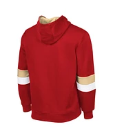 G-Ill Sports By Carl Banks Men's Scarlet/Gold San Francisco 49ers Adaptive Faceoff Pullover Hoodie