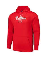 Nike Men's Red Philadelphia Phillies Authentic Collection Practice Performance Pullover Hoodie