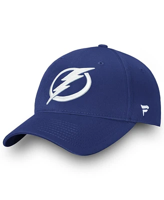 Fanatics Men's Blue Tampa Bay Lightning Core Adjustable Hat