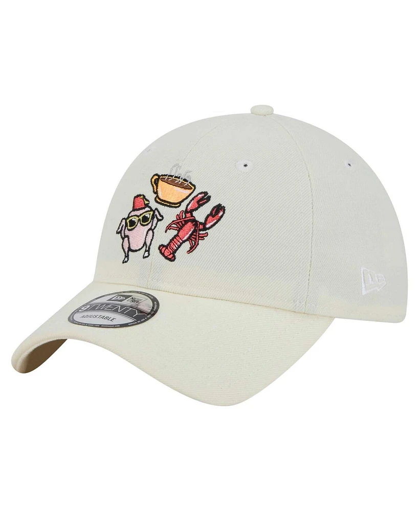 New Era Men's Cream Friends 30th Anniversary 9TWENTY Adjustable Hat