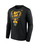 Fanatics Men's Black Los Angeles Galaxy 2024 Mls Cup Champions Locker Room Long Sleeve T-Shirt