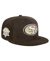 New Era Men's Brown San Francisco 49ers Choco Cord 59FIFTY Fitted Hat